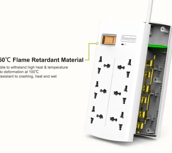Huntkey SZM604 6 Ports Power Strip With Surge Protection 7