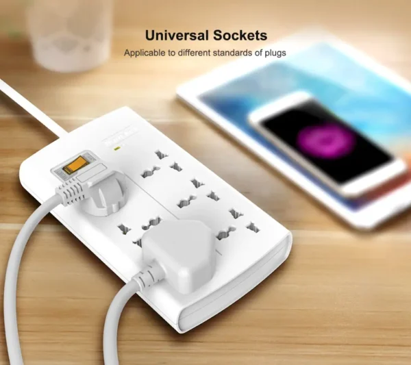 Huntkey SZM604 6 Ports Power Strip With Surge Protection 4