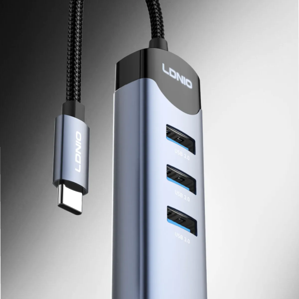Ldnio DS-144C 4-in-1 USB-C Hub Adapter