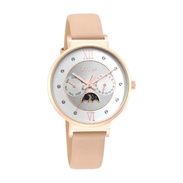 Titan NR95144WL01 Leather Strap Women’s Watch