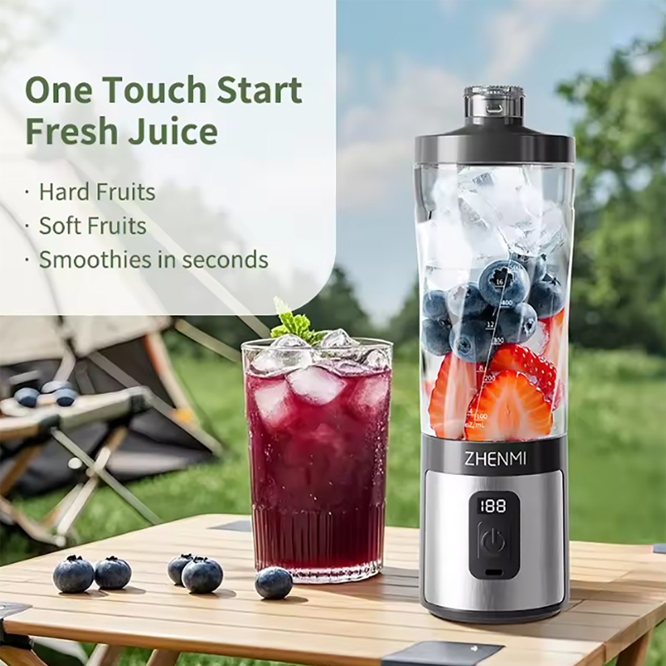 Xiaomi ZMGZ-J17 600ml Six-Blade Portable Blender and Shaker 2