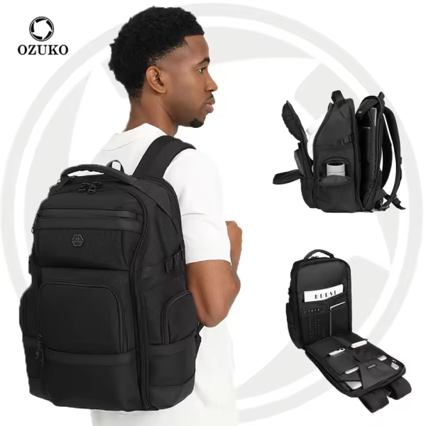 Ozuko 9792 S Business Commute Backpack-1