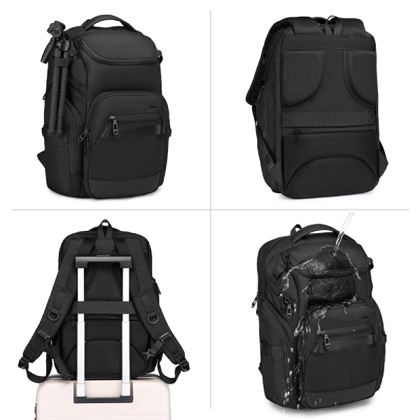 OZUKO 9799 Multifunctional Business Travel Backpack-2