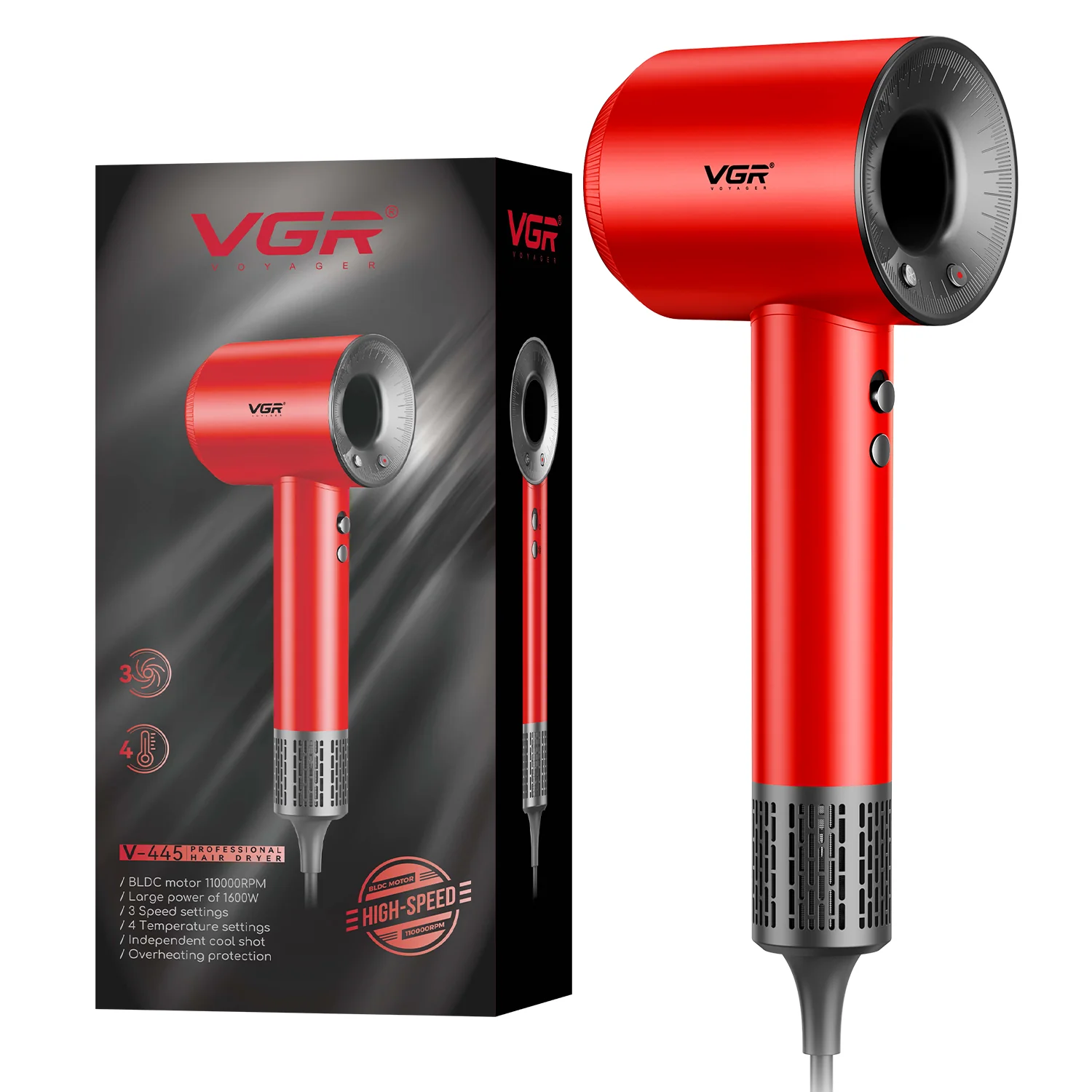 VGR V-445 Professional Hair Dryer