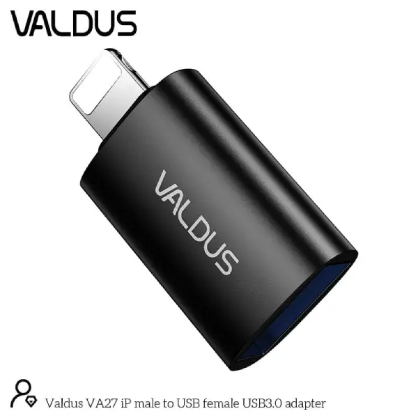 Valdus VA27 Lightning to Type A OTG Converter