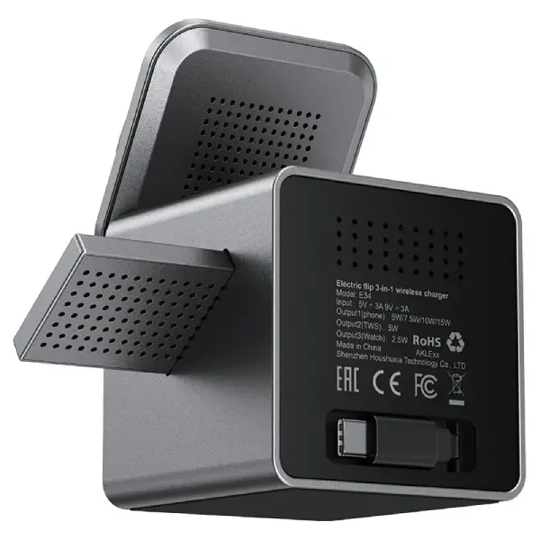 ACEFAST E34 3-in-1 Desktop Wireless Charging Holder (3)