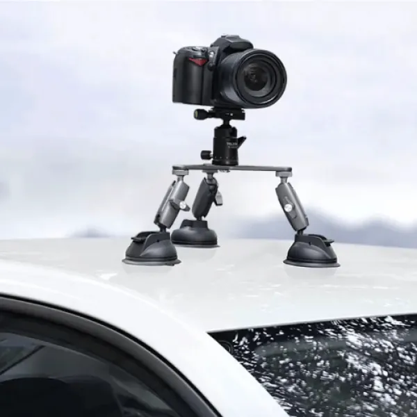 TELESIN Three-Arm Suction Mount