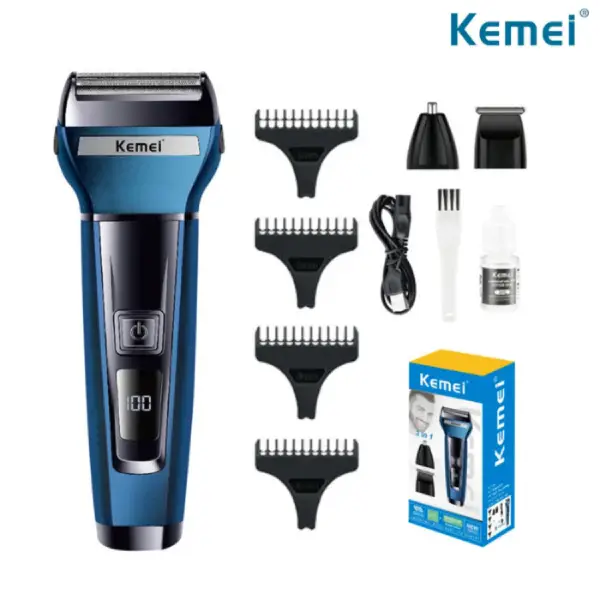 Kemei KM-6541 3 In 1 Trimmer Rechargeable Grooming Kit