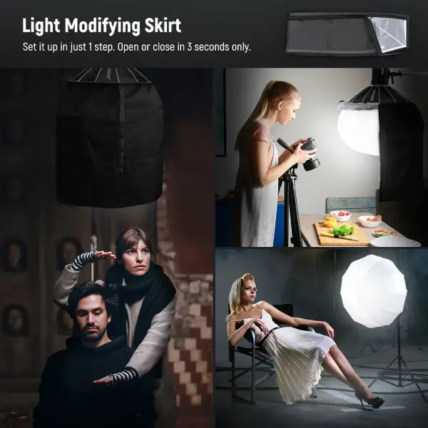 Neewer NS65 Softbox with One Step Quick Release (3)