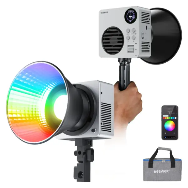 NEEWER HB80C 80W RGBWW Mini COB LED Video Light (Basic Kit)