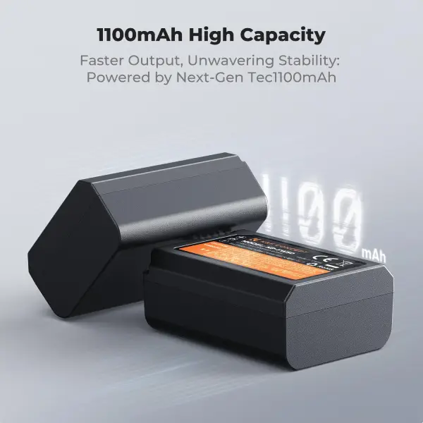 K&amp;F Concept FW50 1030mAh Digital Camera Duel Battery with Duel Channel Charger (2)