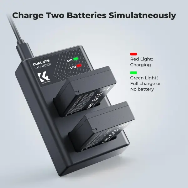 K&amp;F Concept LP-E17 Battery and Dual USB Charger (3)