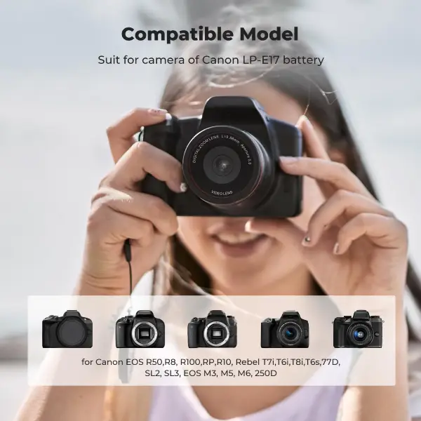 K&amp;F Concept LP-E17 Battery and Dual USB Charger (1)