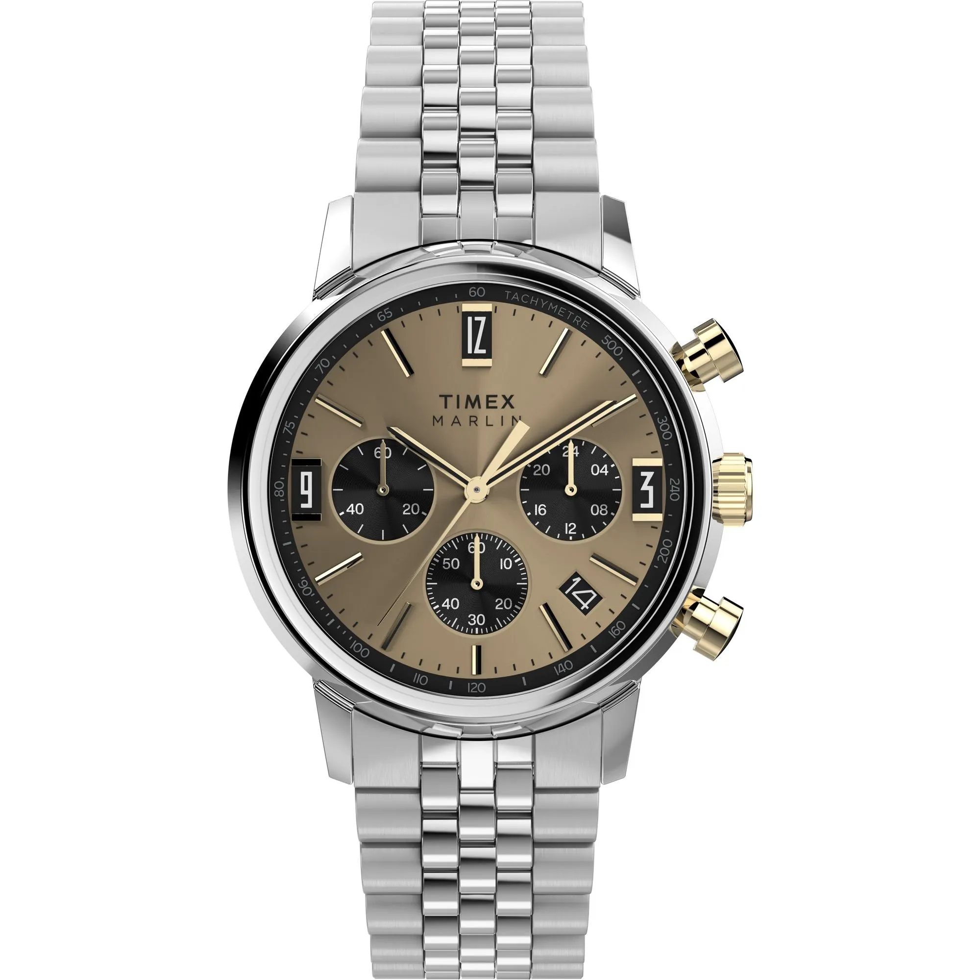 TIMEX Marlin Men Champagne Round Dial Analog Watch – TW2W60100UJ 1
