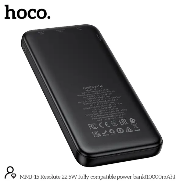 Hoco MMJ15 Resolute 10000mAh Power Bank (1)