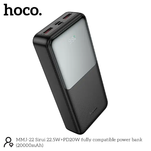 Hoco MMJ22 Sirui 22.5W+PD20W Fast Charging 20000mAh Power Bank (2)