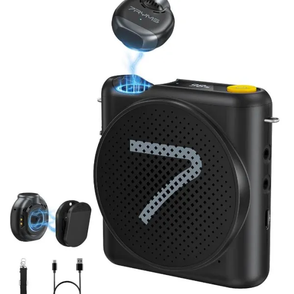 7RYMS WA2 Voice Amplifier with Wireless Lavalier Microphone 1
