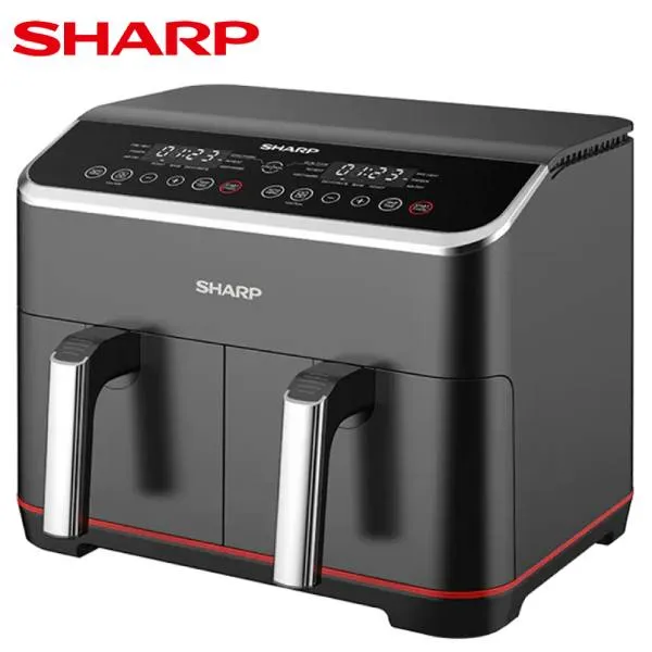Sharp KF-DF80RT-K3 Double Basket Air Fryer 8L 1