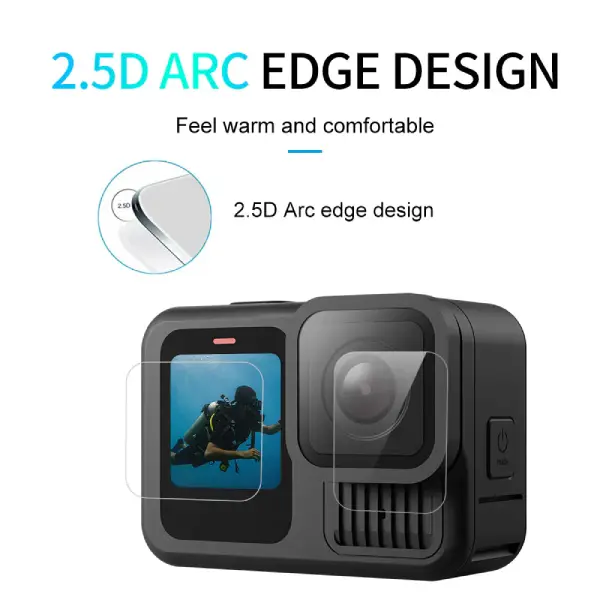 TELESIN S6-FLM-07-TGP Tempered Glass Screen and Lens Protector for GoPro Hero 13 (1)