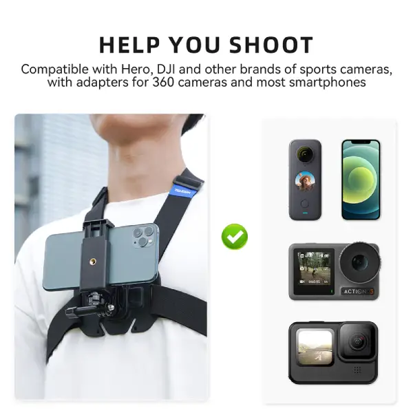 TELESIN GP-UCS-001 New Vest Chest Strap for Action Cameras (6)