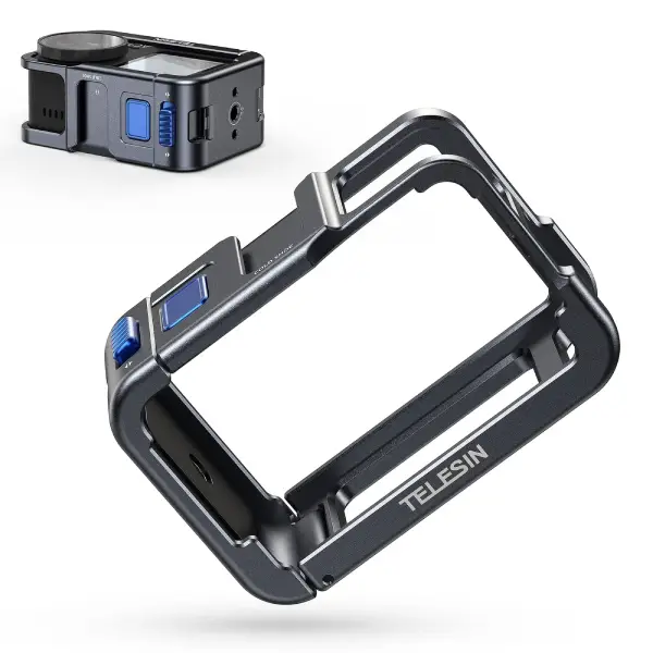 Telesin S6-FMS-13-TDJ Ultra-light Metal Cage for DJl Action 5 Pro_4_3