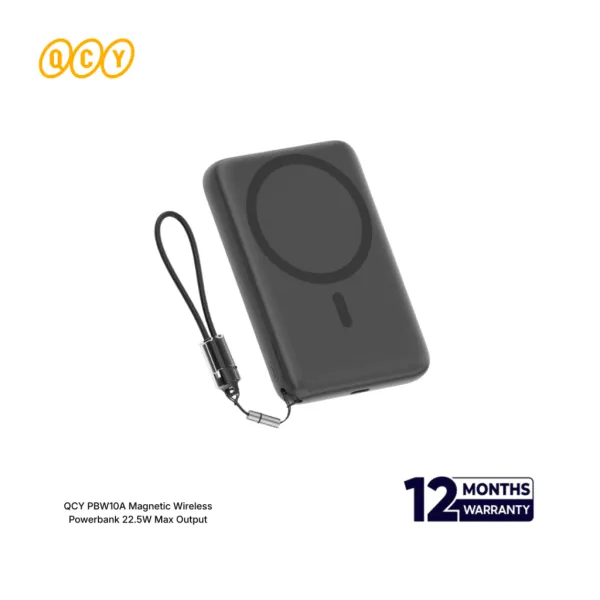 QCY PBW10A 22.5WMagnetic Wireless 10000mAh Powerbank 1
