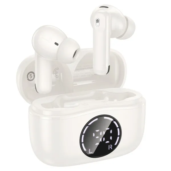 Hoco EQ22 ANC+ENC Noise Reduction BT Earbuds - White