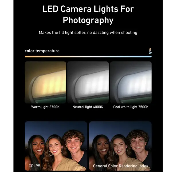 TELESIN S5-BGD-14 Bi-Color LED Video Light For Camera (2)