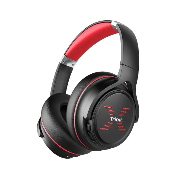Tribit XFree Go Over Ear Bluetooth Headphone - 1 Year Warranty / Red