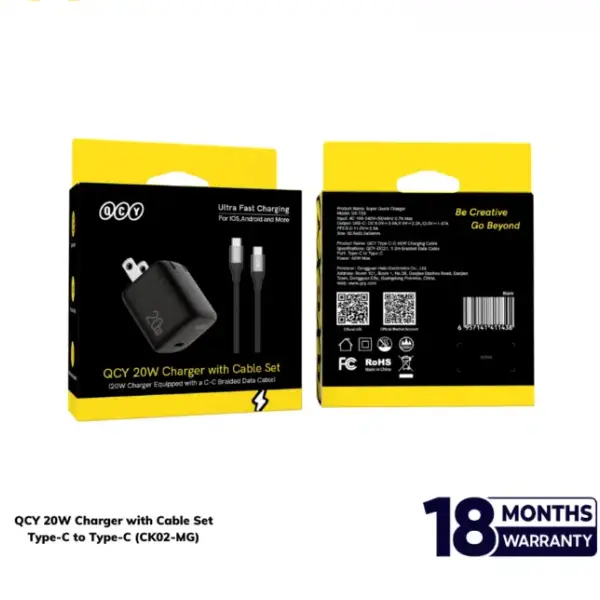 QCY CK02-MG 20W Charger with Cable Set