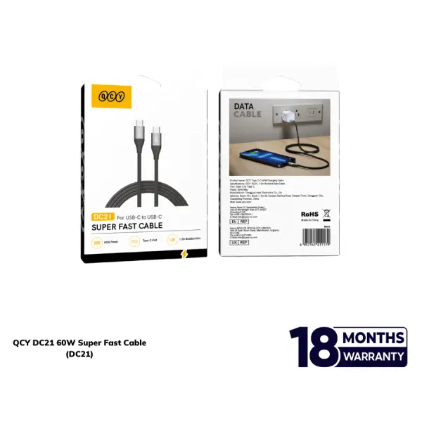 QCY DC21 60W Super Fast Cable