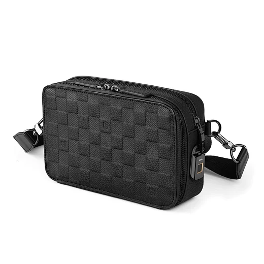 WiWU Master Genuine Leather Fingerprint Lock Crossbody Bag 1