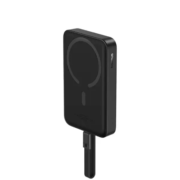 Baseus PPCXM10T Magnetic Power Bank 30W 10000mAh With Built-in USB-C Cable - Black