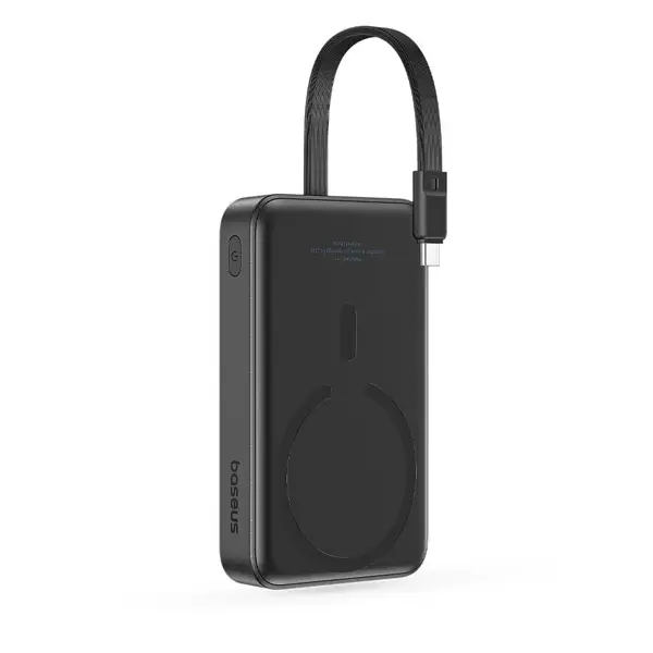 Baseus PPCXM10T Magnetic Power Bank 30W 10000mAh With Built-in USB-C Cable (3)