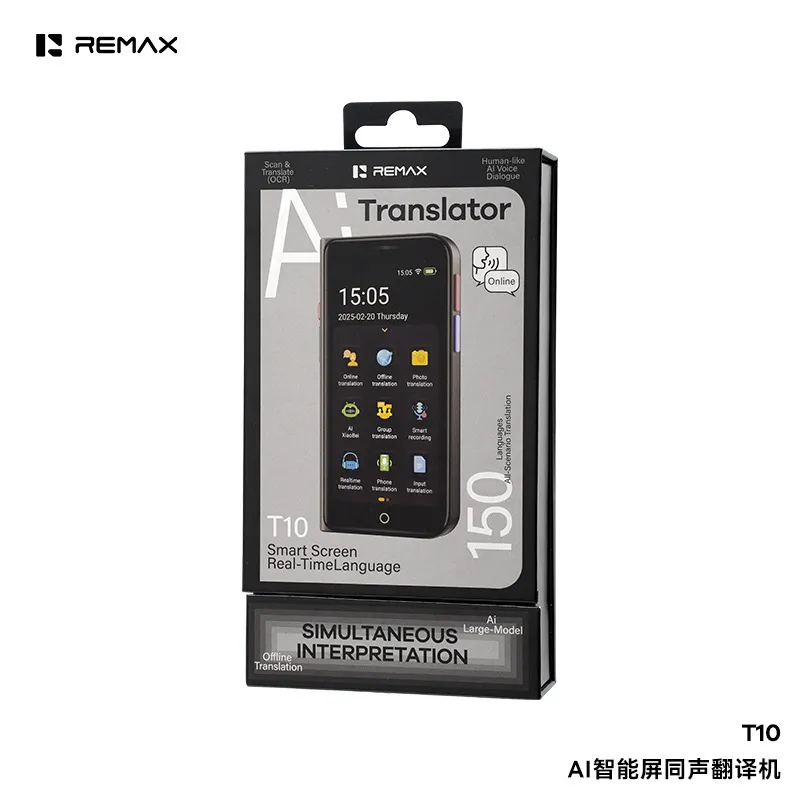 REMAX T10 AI Smart Screen Simultaneous Translator 1