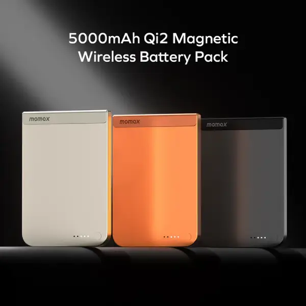 Momax 1-Power S.Pass 5000mAh Qi2 Magnetic Wireless Battery Pack (3)