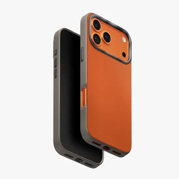 Uniq Lyden DS Dual-Tone Premium Leatherette Case for iPhone 17 Pro & 17 Pro Max (2)