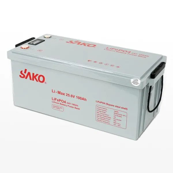 Sako Li-Max Series 25.6v 100ah LiFePO4 battery