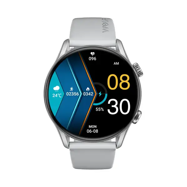 Weofly Spirit 2 Smart Watch - Silver / 1 Year Warranty