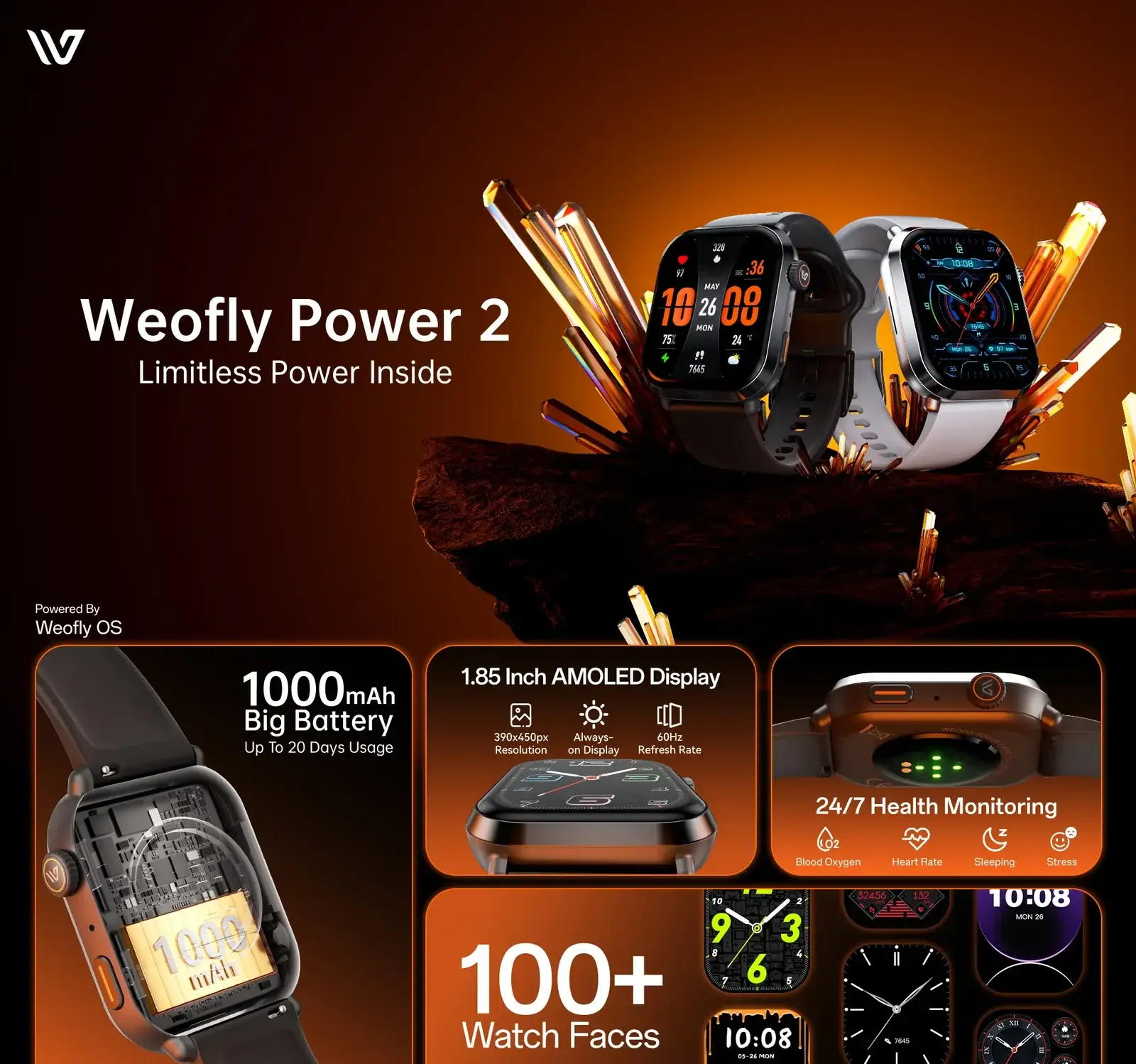 Weofly Power 2 Smart Watch