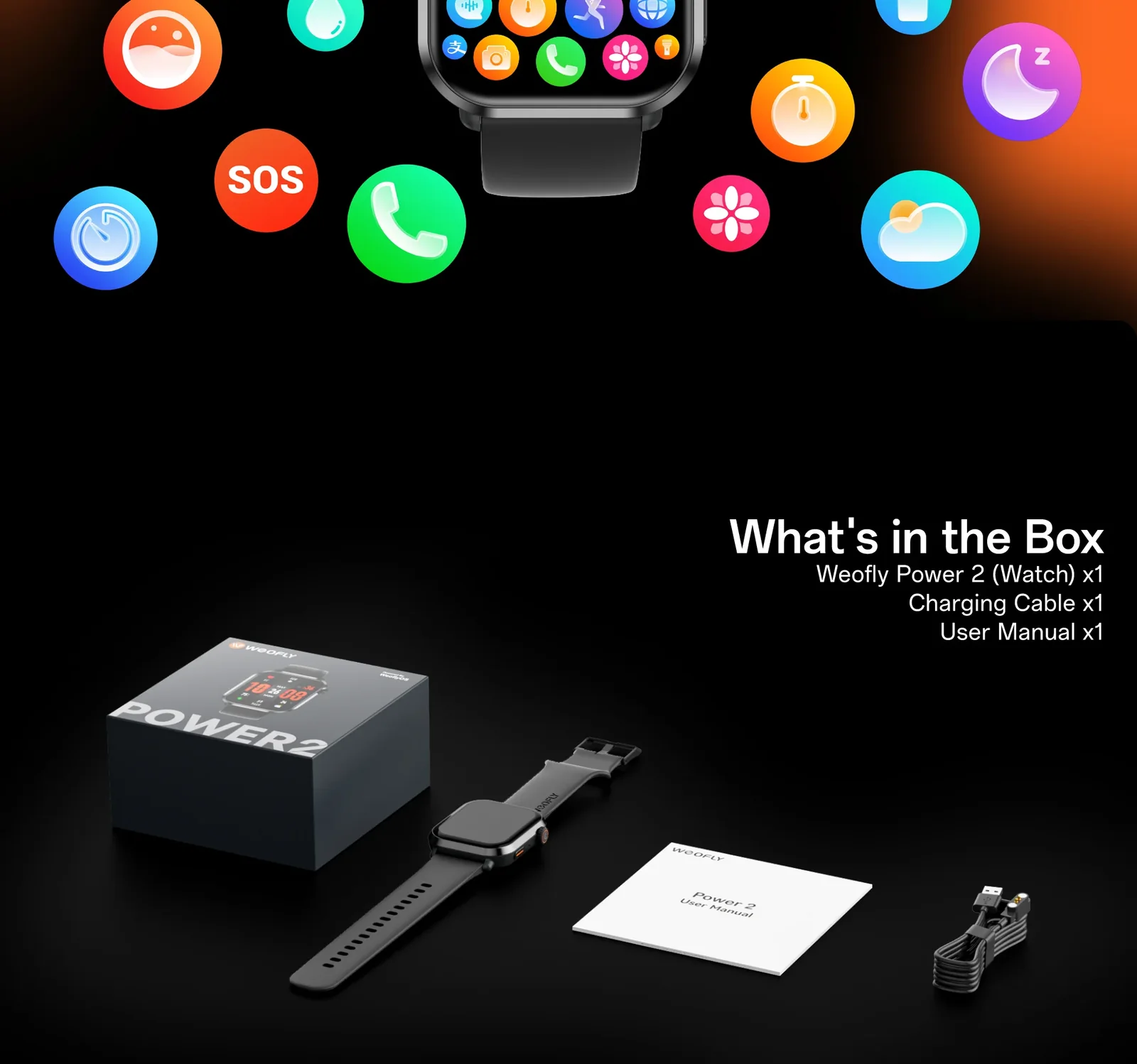 Weofly Power 2 Smart Watch