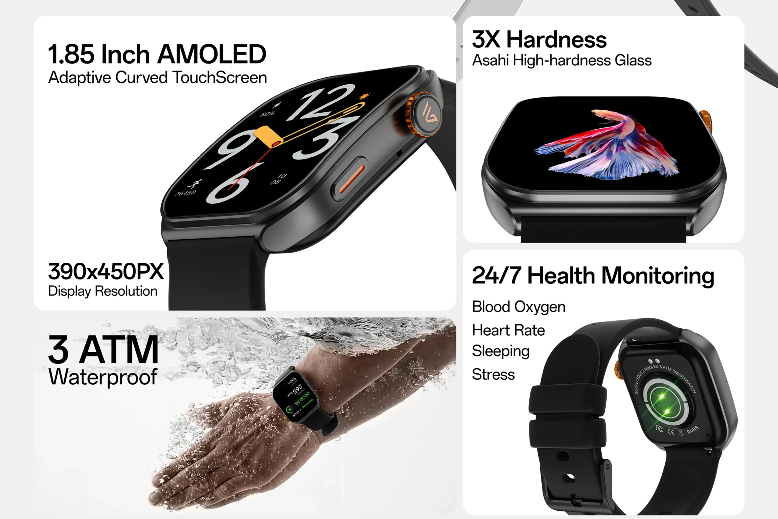 Weofly Edge 2 Smart Watch description image 2