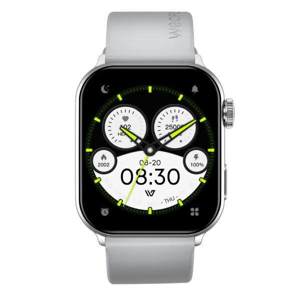 Weofly Edge 2 Lite Smart Watch - Silver / 1 Year Warranty