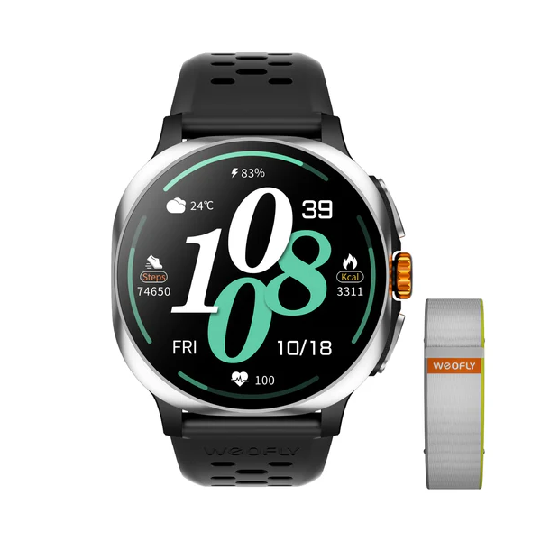 Weofly Vive 2 Smart Watch - Silver / 1 Year Warranty