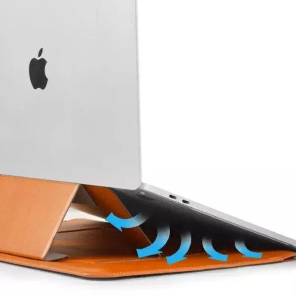 WiWU SKIN Ultra PU Leather Portable Stand Sleeve for Macbook
