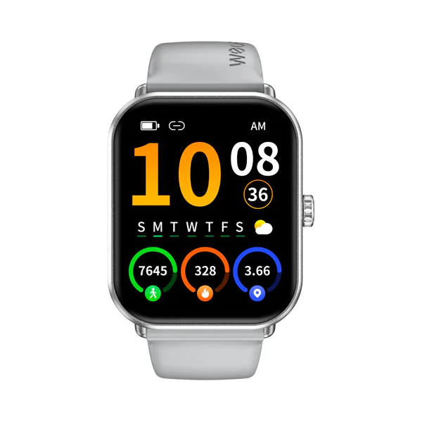 Weofly Active 2 Smartwatch - Silver / 1 Year Warranty