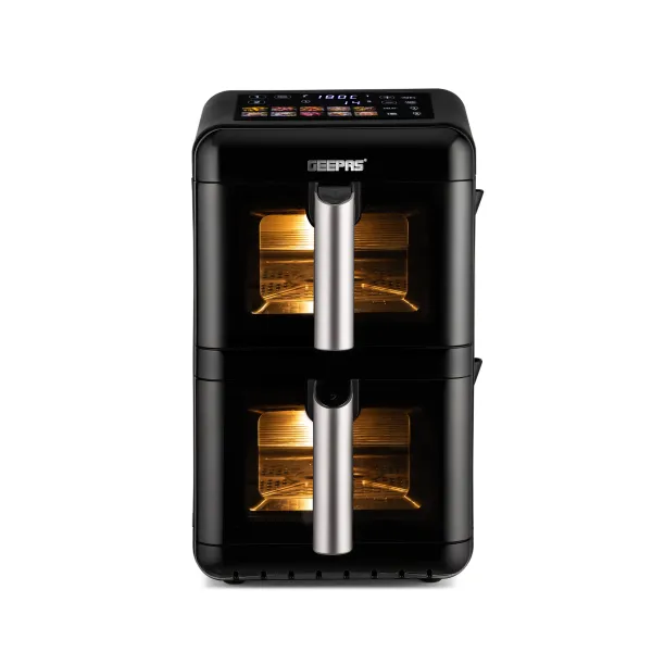 Geepas GAF37548 2800W Dual Basket Digital Air Fryer  1