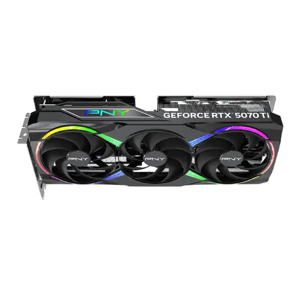 PNY GeForce RTX 5070 Ti Epic-X ARGB OC Triple Fan 16GB GDDR7 Graphic Card (2)
