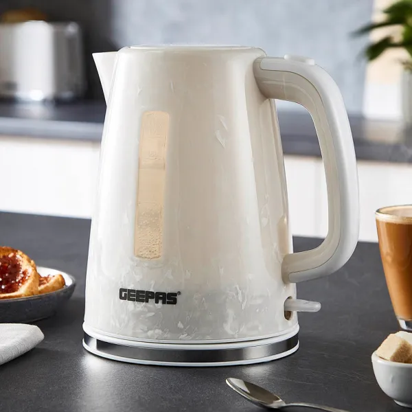 Geepas GK38067UK WT 1.7L Cordless Kettle 2200W 1