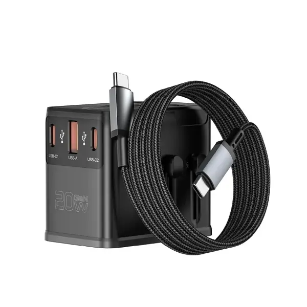WiWU UA013 20W Universal Plug Cable Combo